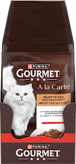Nassfutter Katze mit Rind & Gemüse, à la Carte   Purina Gourmet