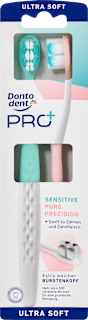 Zahnbürste Sensitive Pure Precision ultra soft Dontodent PRO+