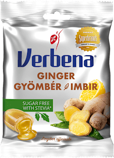Cukierki ziołowe imbir bez cukru Verbena