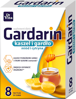 Pastylki do ssania Gardarin miod & cytryna DR VITA