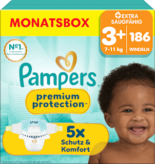 Windeln Gr 3+ (7-11 kg) Monatsbox Pampers premium protection