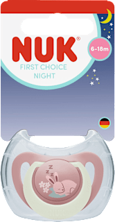 Залъгалка First Choice Night, светеща, 6-18 м.  NUK