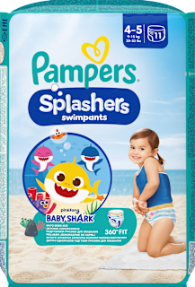 Jednokratne pelene za kupanje vel. 4-5 (9-15 kg) Pampers Splashers