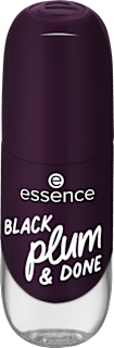 Gélový lak na nechty - 84 Black Plum & Done essence