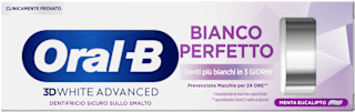 Dentifricio 3D WHITE ADVANCED BIANCO PERFETTO Oral-B