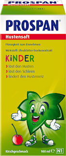 Prospan Efeublätter-Trockenextrakt Hustensaft Kinder mit Kirschgeschmack Prospan