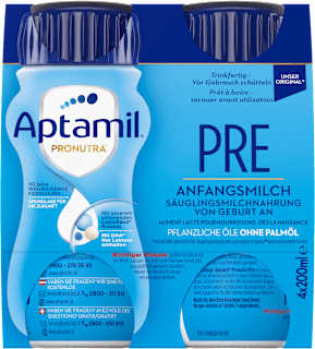 Anfangsmilch Pre trinkfertig von Geburt an Aptamil