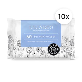 Feuchttücher mit 99 % Wasser (10 x 60 St) LILLYDOO