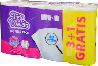 Teta Violeta Premium troslojni ubrusi, 192 listića Violeta