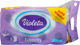 Economy toaletni papir 2 - slojni,113 listića Violeta