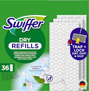 Náhradné suché utierky na podlahu Dry Clean & Fresh Swiffer