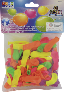Vodné balóniky neónové - 8 cm  Trigo