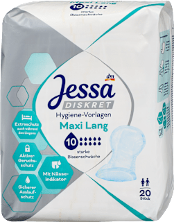 Hygiene-Vorlagen Inkontinenz Maxi Lang Jessa DISKRET