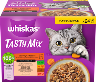 Nassfutter Katze Country Collection in Sauce, Tasty Mix Multipack (24x85 g) Whiskas