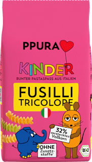 Nudeln, Fusilli tricolore für Kinder  PPURA