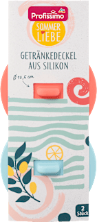 Getränkedeckel Silikon blau/rot Sommerliebe Profissimo