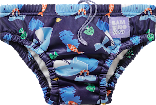 Schwimmwindeln wiederverwendbar blau 1-2 Jahre Bambino Mio