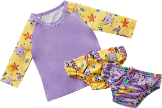 Schwimm-Set lila-gelb 2-3 Jahre Bambino Mio