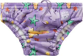 Wiederverwendbare Schwimmwindeln lila 2-3 Jahre Bambino Mio