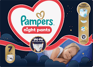 Plienkové nohavičky nočné veľ. 7 (15+ kg) Pampers night pants