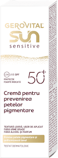 Cremă de față pentru protecție solară SPF50+ GEROVITAL