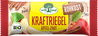 Rohkostriegel Bio Kraftriegel Apfel-Zimt willi dungl