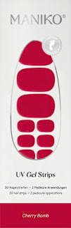 UV Nagelfolien Pediküre Cherry Bomb Maniko