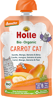 Quetschie Carrot Cat, Karotte, Mango, Banane & Birne ab 6 Monaten Holle