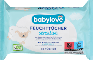 sensitive vlažne maramice za bebe sa ekstraktom badema babylove