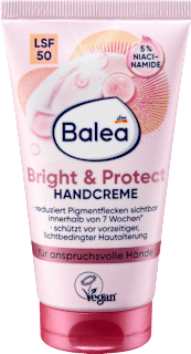 Kézkrém Bright & Protect SPF 50 Balea