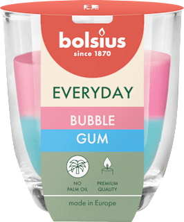 vonná svíčka ve skle Everyday Bubble Gum Bolsius