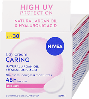 Tápláló nappali arckrém Caring FF30 NIVEA