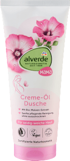 Mама крем душ гел за бременни с био слез alverde NATURKOSMETIK
