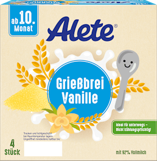 Abendbrei Grieß Vanille ab dem 10. Monat Alete