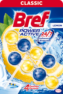 CLASSIC POWER AKTIV WC osveživač - LEMON, 2x50g Bref