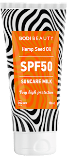 Слънцезащитно мляко за тяло Hemp Seed Oil SPF 50 BODI BEAUTY