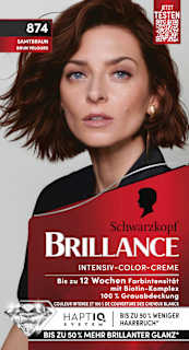 Haarfarbe Intensiv-Color-Creme 874 Samtbraun Schwarzkopf Brillance