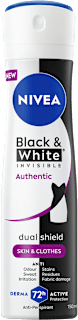 Black & White INVISIBLE Authentic dezodorans u spreju NIVEA