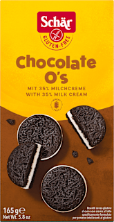 Chocolate O's kakao biskvit sa mlečnim krem punjenjem, bez glutena Schär