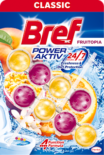POWER AKTIV FRUITOPIA WC osveživač, 2x50g Bref