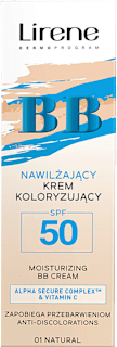 Crema BB hidratantă anti-depigmentare SPF50, 01 Natural Lirene