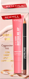 Darilni set ličil za ustnice Butter Me Up Bubble Gum RIMMEL LONDON