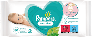 Șervețele umede senzitive  Pampers