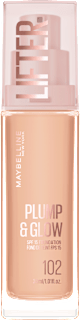 Podkład rozświetlający do twarzy Lifter Plump&Glow 102 MAYBELLINE NEW YORK