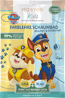 Kids barevná pěna do koupele 2x15ml Mabyen
