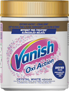 Folteltávolító és fehérítő por, Crystal White Vanish Oxi Action