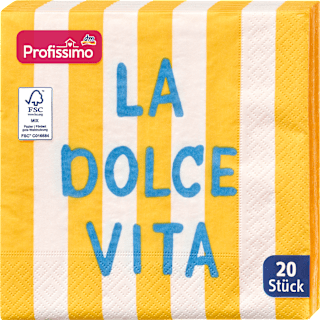 Serviette "La Dolce Vita" (33x33cm) Profissimo