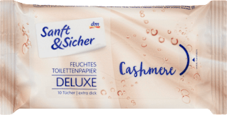Feuchtes Toilettenpapier Deluxe Cashmere, Reisegröße Sanft&Sicher
