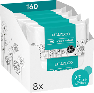 Feuchttücher Gesicht & Hände (8x20&nbsp;St) LILLYDOO