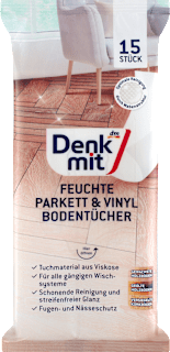 Feuchte Reinigungstücher für Parkett & Laminat Denkmit